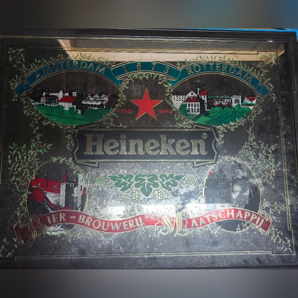 Heinicken Framed Bar Sign - Picture 1 of 1